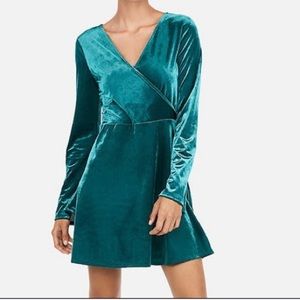 Express velvet dress